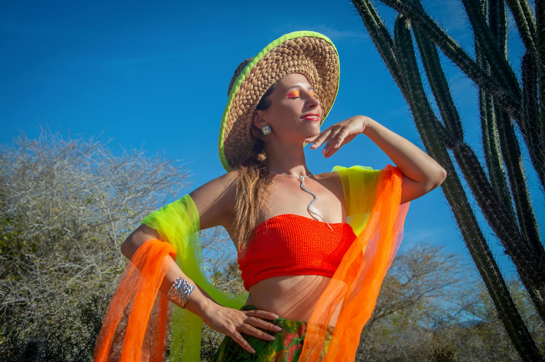 Hat Styles That Swallow Neckline and Shoulder Jewelry