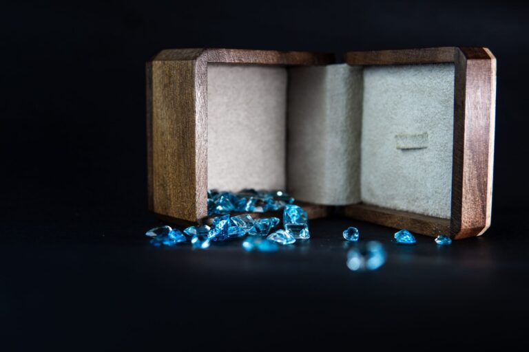 Luxury Blue Diamond Necklace With 20 Carat Botswana Stone - Featured image