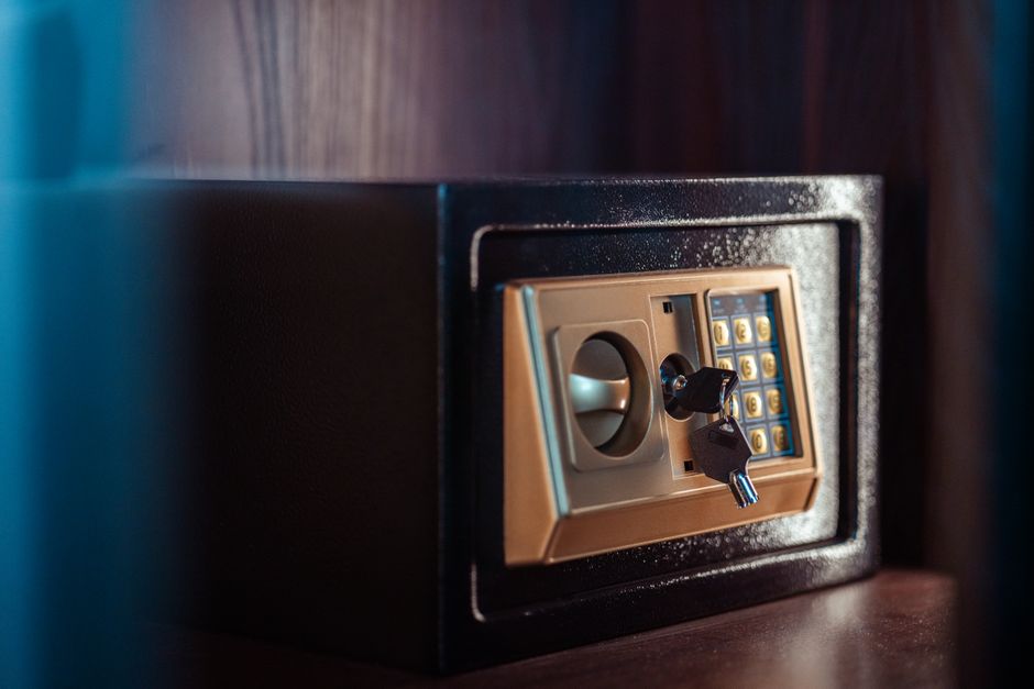 Jewelry stored securely in a box